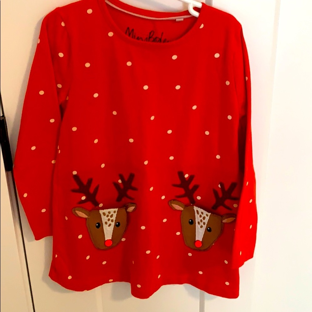 Mini Biden reindeer tunic top
